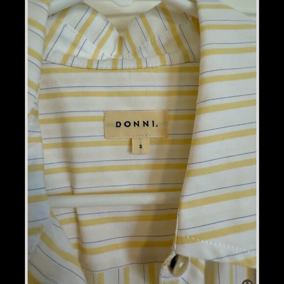 DONNI. The Pop Sleeveless Shirt in Corn Stripe | Size S - Picture 7 of 7
